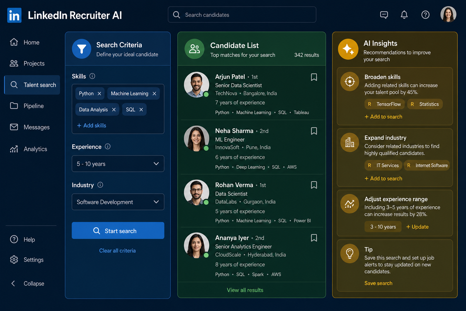 AI-Powered Candidate Search